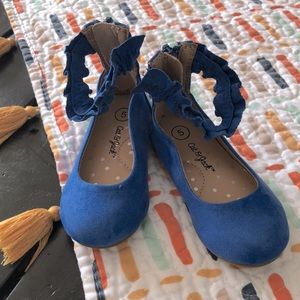 Cute Royal Blue Wrap Flats